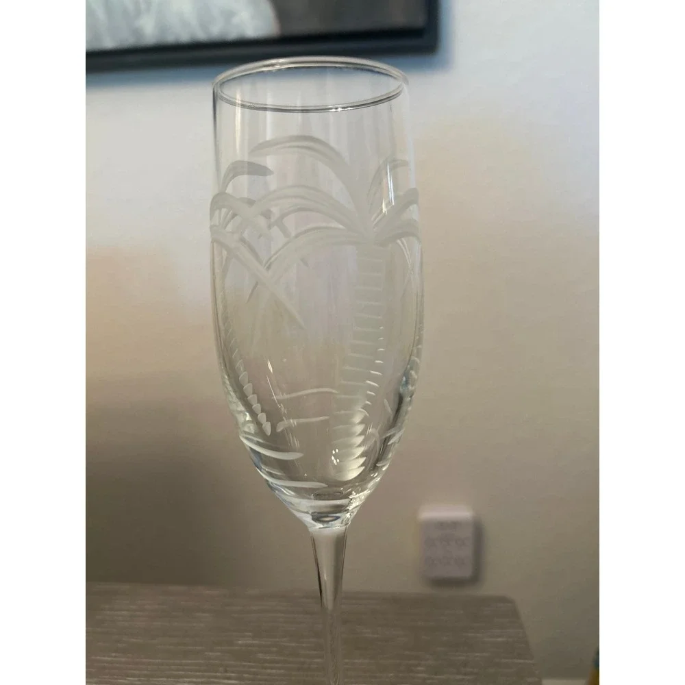 Rolf‎ Glass Palm Tree Collection champagne flute